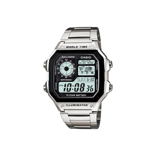 CASIO YOUTH Collection Кварцевый механизм блок нержавеющая сталь ремешок мужские часы черный циферблат