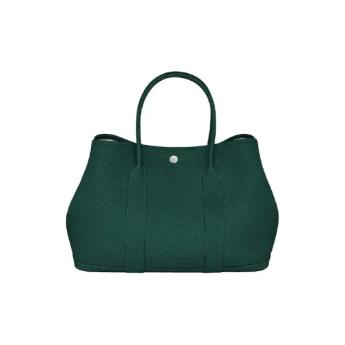HERMES Garden Party Телячья кожа Садовая сумка Унисекс Кипарисово-зеленый