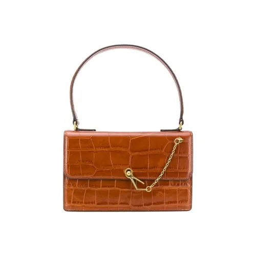 Staud Корова Кожа Сумка Женская Коричневая