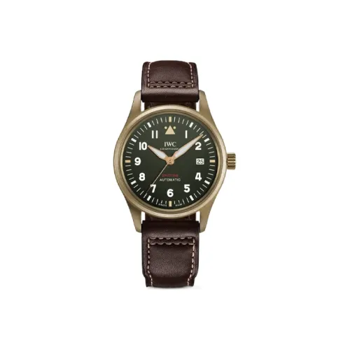 IWC Автоматический Механический Часы Мужской Pilot Collection 39 мм Зеленые