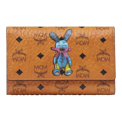 MCM Canvas Wallet Women's Brown