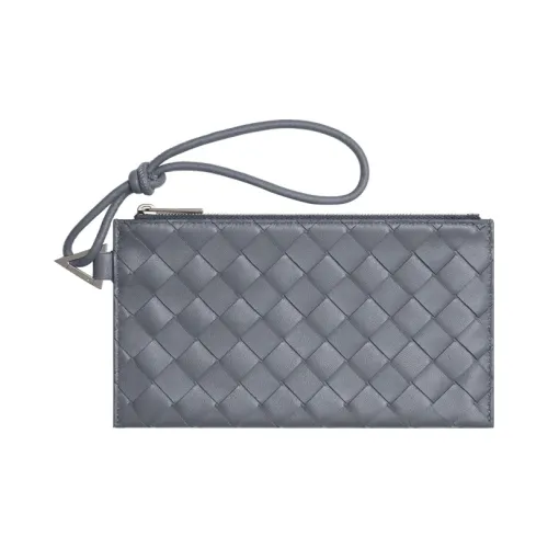 Bottega Veneta Кожа Маленький Клатч Сумка Мужская Серого цвета