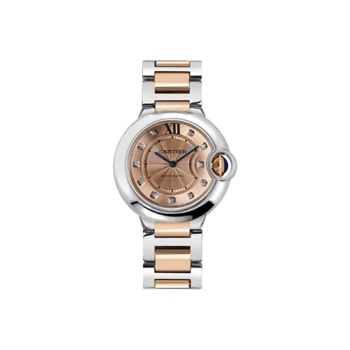 Cartier Автоматический Механический Movement Женские Часы из коллекции Blue Balloon, 36,6 мм, Золотой