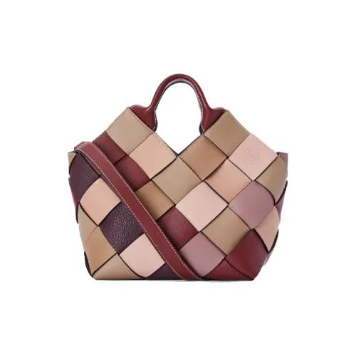 LOEWE Surplus Телячья кожа Корзинка-сумка Переносная Сумка через плечо Маленькая Женская Кирпично-красный Розовый