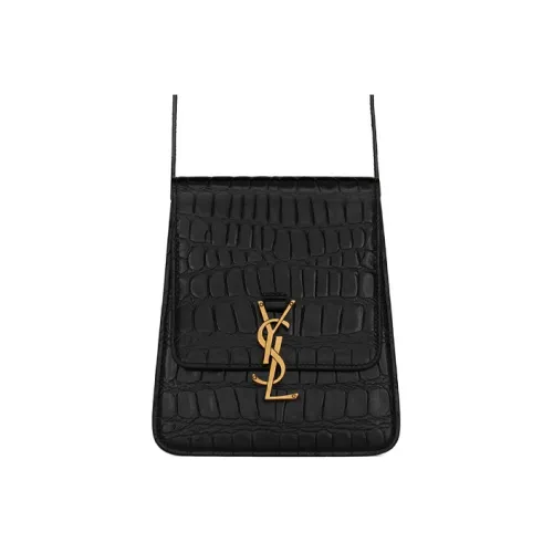 SAINT LAURENT Kaia Телячья кожа Сумка через плечо Сумка на плечо Женская Черная