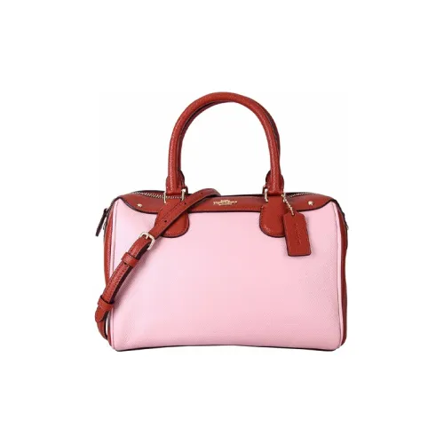 COACH Bennett Кожа Сумка Маленькая Женская Розовая Многоцветная