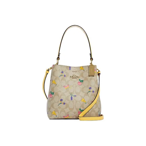 COACH Town Искусственная кожа Ведрообразная сумка Сумка Сумка через плечо Маленькая женская