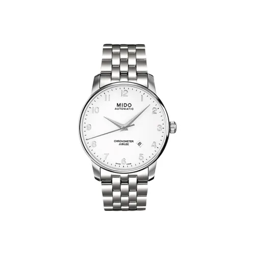 MIDO Автоматический Механический Механизм Мужские Часы Baroncelli 42 мм Белые