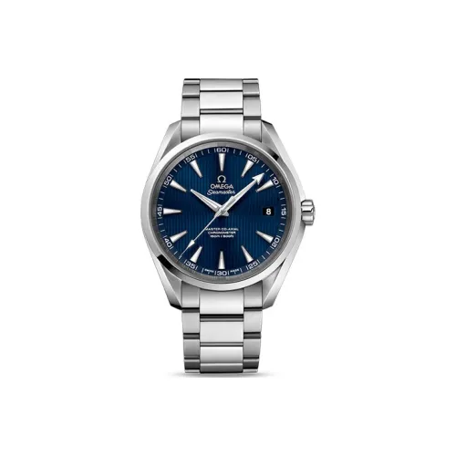 OMEGA Автоматический Механический Часы Мужские AQUA TERRA 150 метров, 41,5 мм, Синий
