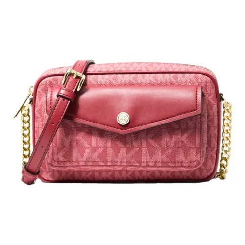 MICHAEL KORS Jet Set Travel Кожа Camera Сумка Сумка через плечо Средняя Вишнево-красная