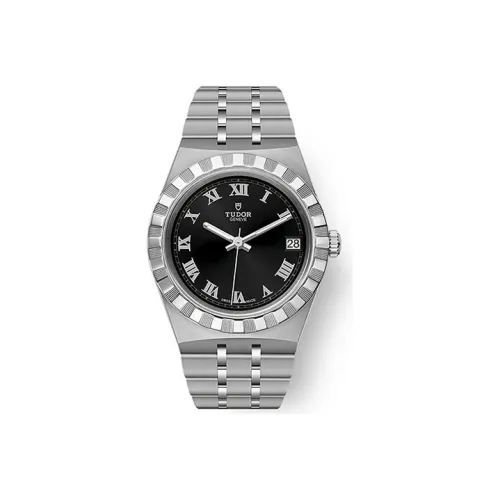 TUDOR Автоматический Механический Механизм Мужские Часы Royal Collection 34 мм Черные