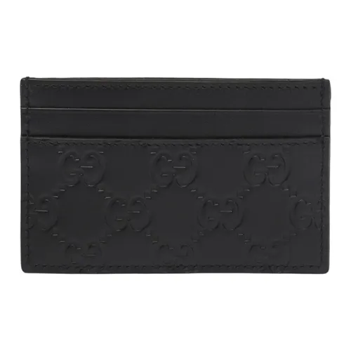 GUCCI Кожа Держатель для карт Держатель для карт Унисекс Черный
