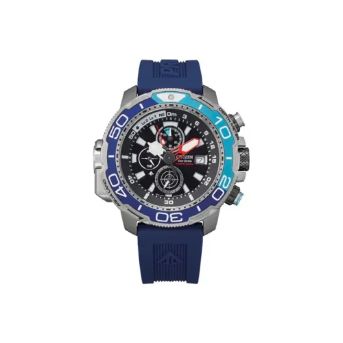 CITIZEN Ecology Drive Collection Светильник Кварцевый механизм Резиновый ремешок Часы 50 мм Мужские часы