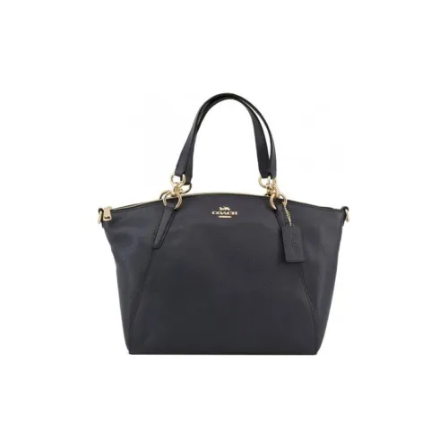 COACH Kelsey Кожа Сумка Большая Женская Полночный Синий