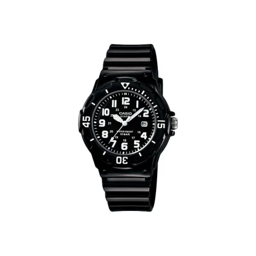 CASIO YOUTH Collection Круглый Аналоговый Кварцевый Механизм Смольный Ремешок Часы Женские Черный Циферблат