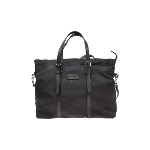 GUCCI Нейлоновая ткань Тоут Сумка Сумка для покупок Сумка через плечо Сумка Обычная Мужская Черная