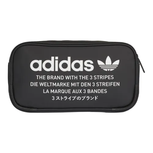 Adidas Originals Microfiber Synthetic Leather Sling Bag Crossbody Bag Regular Unisex Black Adidas Originals Микрофибра Синтетическая Кожа Слинг Сумка Сумка через плечо Стандартная Унисекс Черная