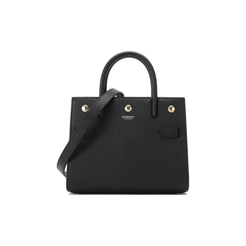 Burberry Сумка из коровьей кожи портативная сумка через плечо мини женская черная