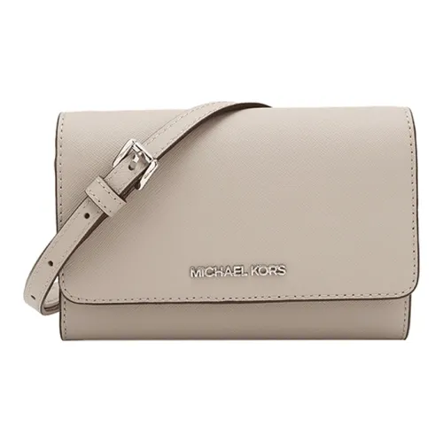 MICHAEL KORS Jet SetJet Набор Путешествие Кожа Сумка через плечо Женская Серый