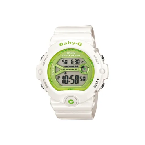 CASIO Baby Кварцевый механизм Смольный ремешок Часы Женские часы Зеленый циферблат