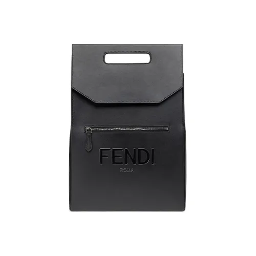 FENDI Телячья кожа Сумка Рюкзак Мужской Черный