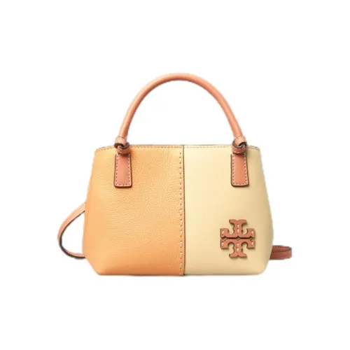 TORY BURCH McGraw Коровья кожа Сумка Сумка через плечо Сумка через плечо Мини Женская Сливочный Мед Многоцветный