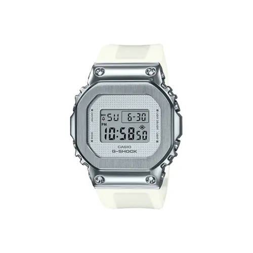 CASIO Кварцевый механизм женские часы Full Metal коллекция квадратный циферблат 43,8 мм*38,4 мм серый