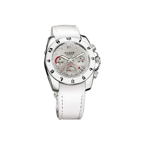 TUDOR Автоматический Механический Часы Мужские 42 мм Серебристый Циферблат Корпус из Нержавеющей Стали Ремешок из Натуральной Кожи