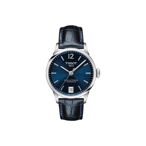 Tissot Tourelles Collection Автоматический Механический Механизм Женские Часы Зонт 32 мм Синий Циферблат