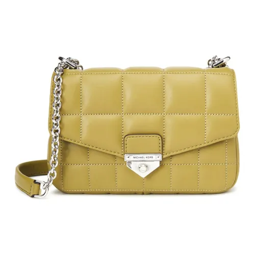 MICHAEL KORS Soho Sheepskin Pillow Bag Crossbody Bag Small Women's Olive Green MICHAEL KORS Soho Овчина Сумка-подушка через плечо Маленькая Женская Оливково-зеленая