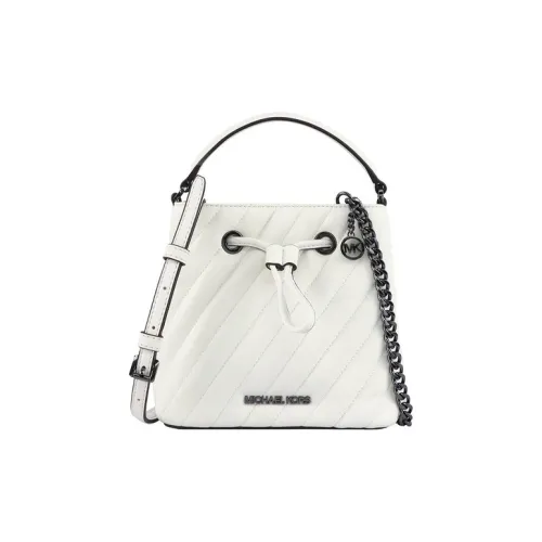 MICHAEL KORS Suri Sheepskin Bucket Bag Shoulder Bag Women's White MICHAEL KORS Suri Овчина Ведро Сумка Плечевая Сумка Женская Белая