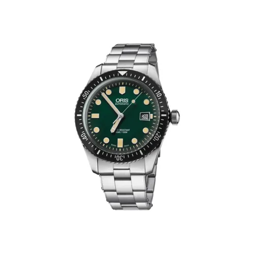 Oris Автоматический Механический Механизм Мужские Часы из Коллекции Diving 42 мм Зеленые