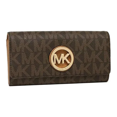 MICHAEL KORS Fulton PVC (поливинилхлорид) кошелек женский коричневый