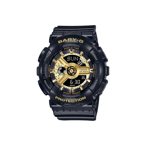 CASIO Baby Кварцевый механизм Смольный ремешок Часы Женские часы Черный циферблат