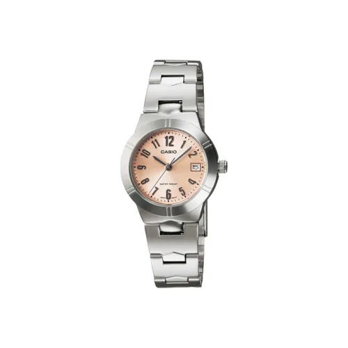 CASIO Standard Series Кварцевый механизм механизм ремешок из сплава женские часы золотой циферблат