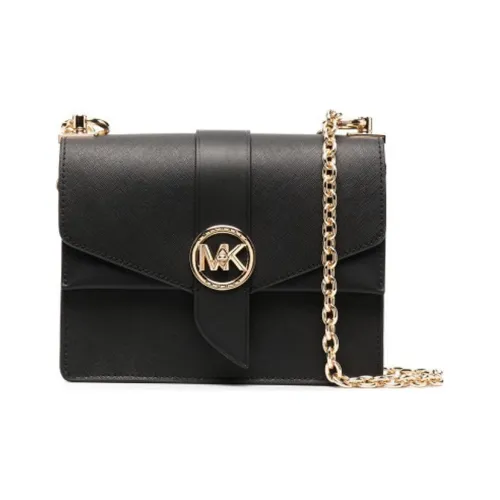 MICHAEL KORS Greenwich Saffiano кожа плечо сумка женская черная