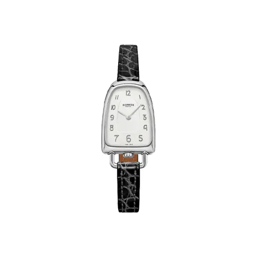 HERMES Galop d'Hermes Women's Watch Кварцевый механизм ремень из натуральной кожи белый циферблат