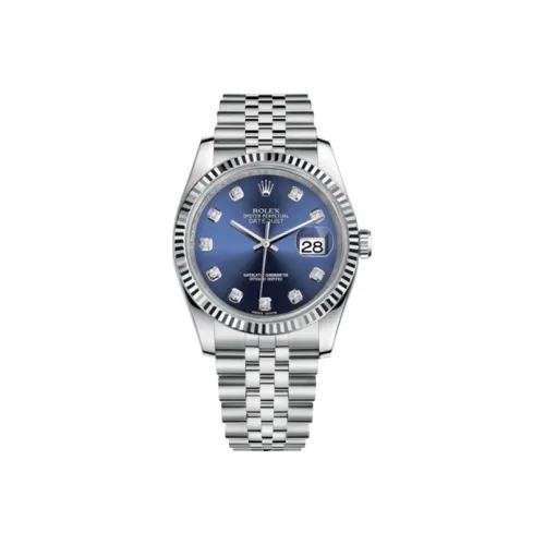 ROLEX Oyster Perpetual Datejust Коллекция Автоматический Механический Механизм Унисекс Часы 36 мм Синий Циферблат