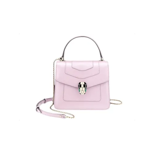 BVLGARI Serpenti Forever Series Сумка через плечо из коровьей кожи маленькая сумка женская розовая
