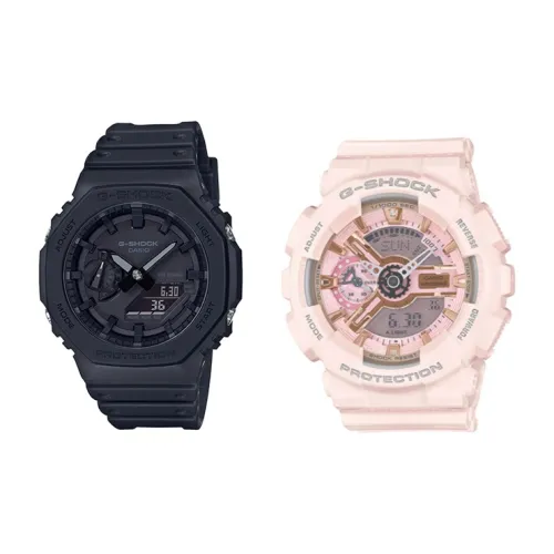 CASIO Кварцевый механизм Унисекс Парные часы Коллекция GA GMA Часы 48,5 мм*45,4 мм*11,8 мм Черный