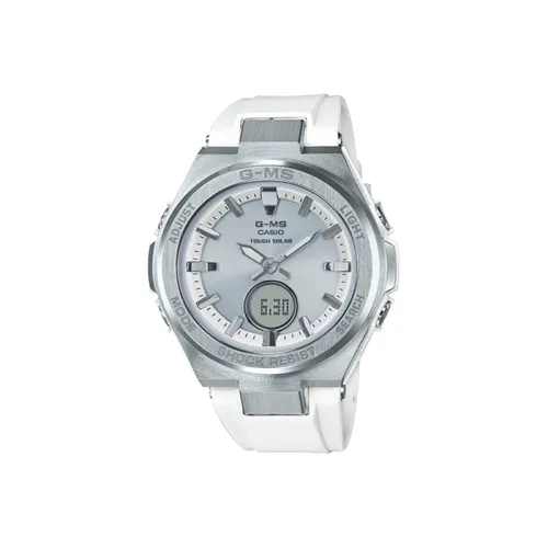 CASIO Baby MS Collection Solar Кварцевый механизм Resin ремешок Женские часы Серебристый циферблат