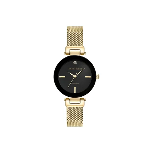 ANNE KLEIN Кварцевый механизм, женские часы Fiorever Collection, 30 мм * 30 мм * 9 мм, черный