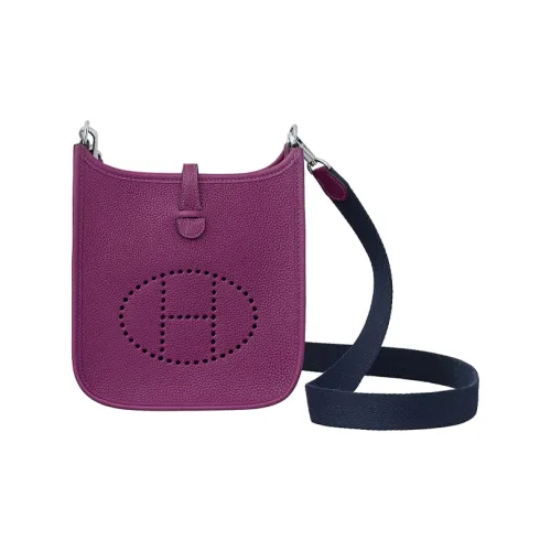 HERMES Evelyne Кожа Сумка через плечо 16 Женская Пурпурный цвет анемона