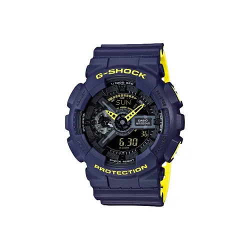 CASIO G SHOCK Collection Тематическая коллекция GA 110 Collection Кварцевый механизм Часы Мужские Черный циферблат GA 110LN 2A