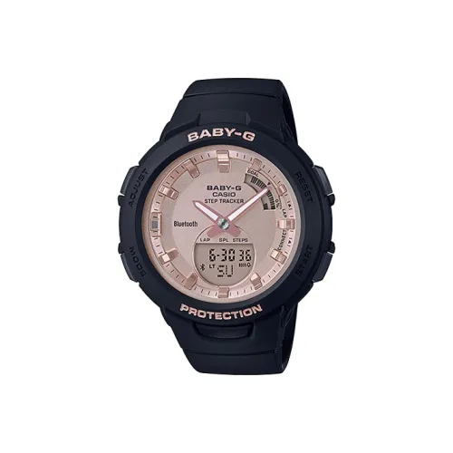 CASIO Малыш G Коллекция Sports Collection Кварцевый механизм Часы Женские Розовый Циферблат Часы BSA B100MF 1A