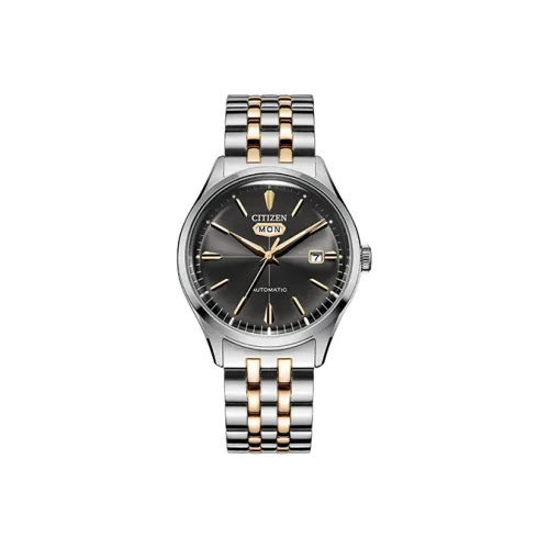 CITIZEN Механический механизм нержавеющая сталь ремешок часы 40 мм мужские черный циферблат NH8394 70HB