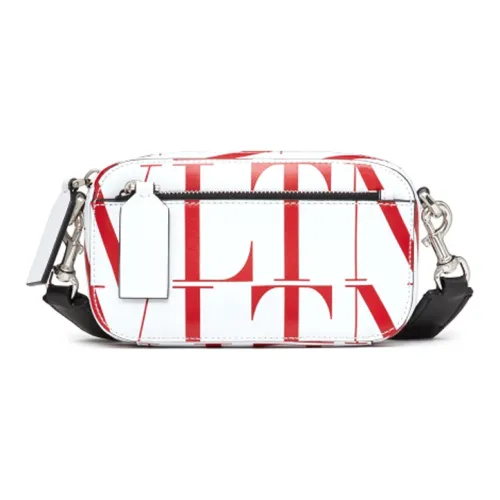 Valentino VLTNTIMES Корова Кожа Сумка через плечо Маленькая Мужская Белая Красная
