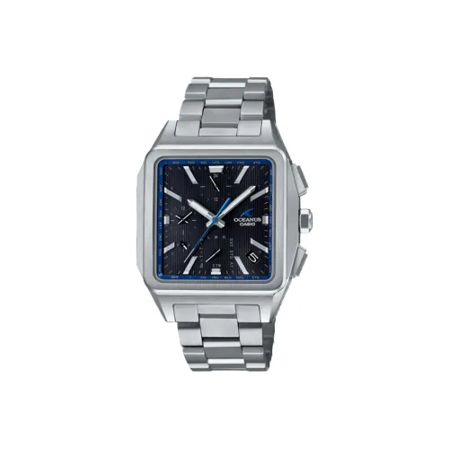 CASIO Classic Collection OCEANUS Солнечный Кварцевый механизм Титан Ремешок Часы Мужские Черный Циферблат OCW T5000 1AJF