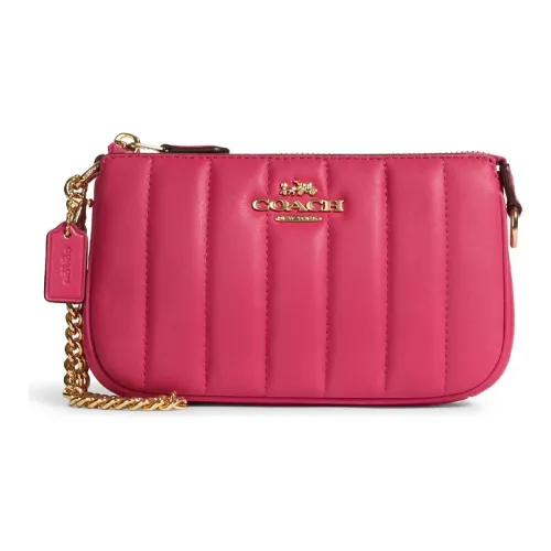 COACH Кожа Маленькая Сумка Сумка через плечо Клатч Маленький Женский Розовый
