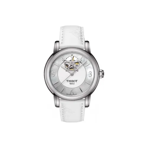 Tissot Автоматический Механический Movement Женские Часы Xinyuan Series 35 мм Белые